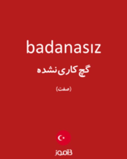  تصویر badanasız - دیکشنری انگلیسی بیاموز