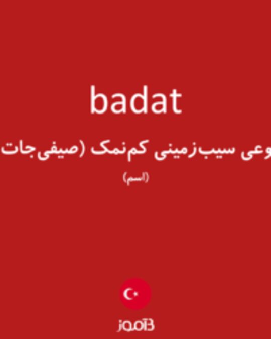  تصویر badat - دیکشنری انگلیسی بیاموز