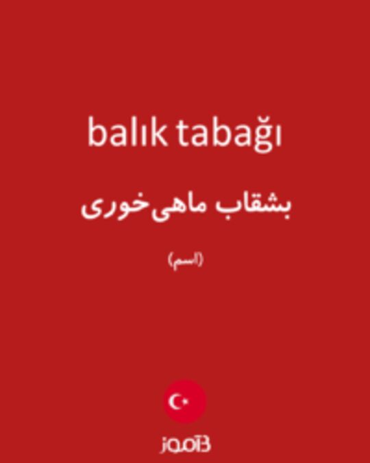  تصویر balık tabağı - دیکشنری انگلیسی بیاموز