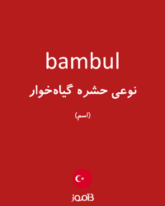  تصویر bambul - دیکشنری انگلیسی بیاموز