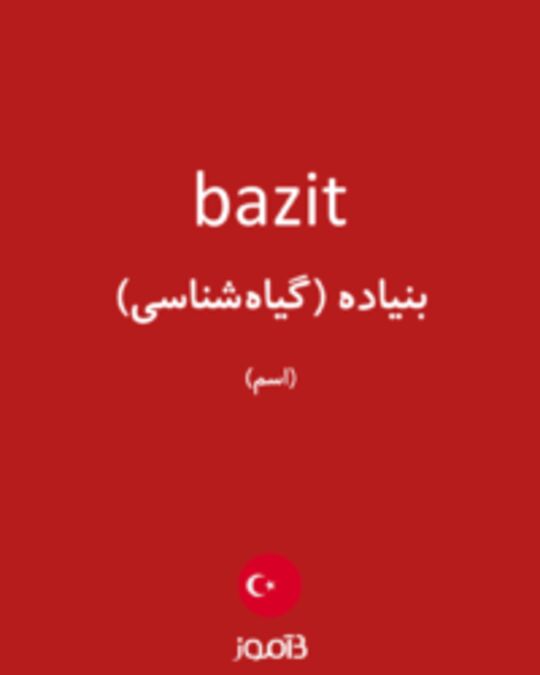  تصویر bazit - دیکشنری انگلیسی بیاموز