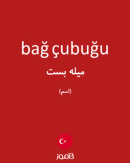  تصویر bağ çubuğu - دیکشنری انگلیسی بیاموز