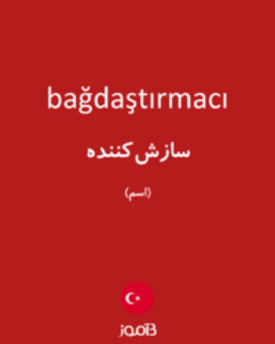  تصویر bağdaştırmacı - دیکشنری انگلیسی بیاموز