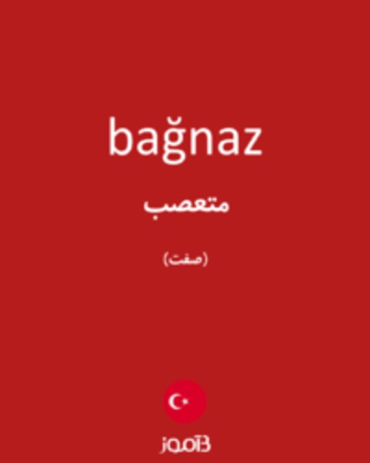  تصویر bağnaz - دیکشنری انگلیسی بیاموز