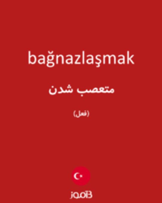  تصویر bağnazlaşmak - دیکشنری انگلیسی بیاموز