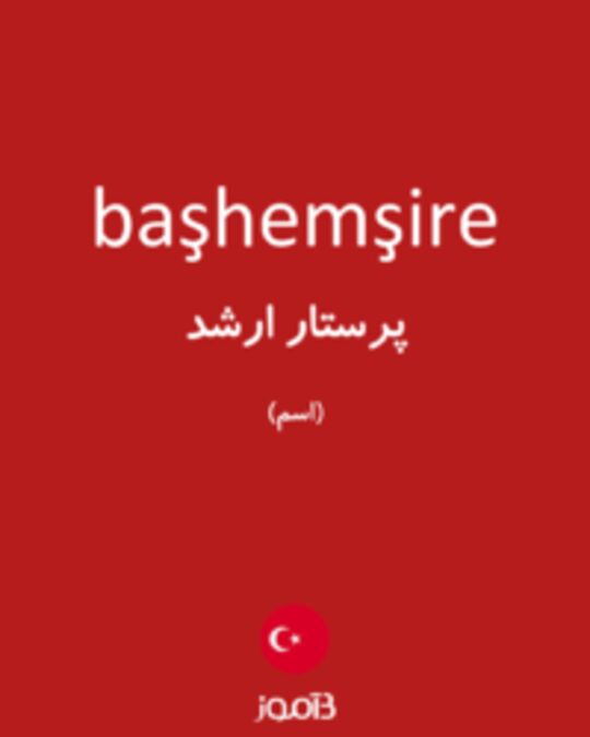  تصویر başhemşire - دیکشنری انگلیسی بیاموز