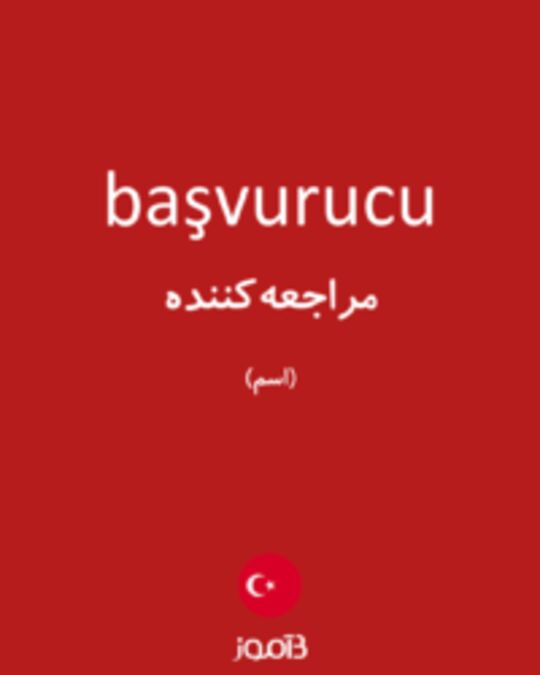  تصویر başvurucu - دیکشنری انگلیسی بیاموز