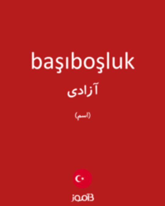  تصویر başıboşluk - دیکشنری انگلیسی بیاموز