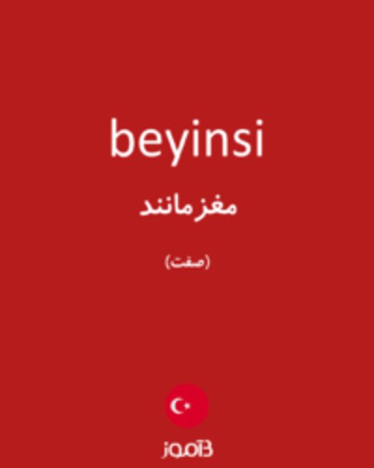  تصویر beyinsi - دیکشنری انگلیسی بیاموز