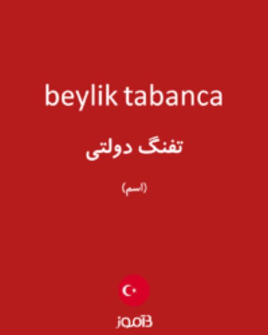  تصویر beylik tabanca - دیکشنری انگلیسی بیاموز