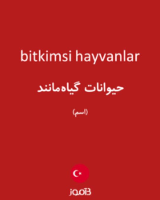  تصویر bitkimsi hayvanlar - دیکشنری انگلیسی بیاموز