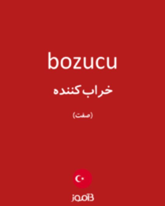  تصویر bozucu - دیکشنری انگلیسی بیاموز