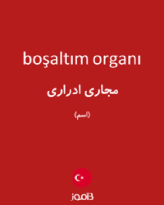  تصویر boşaltım organı - دیکشنری انگلیسی بیاموز