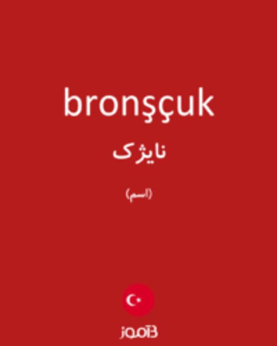  تصویر bronşçuk - دیکشنری انگلیسی بیاموز