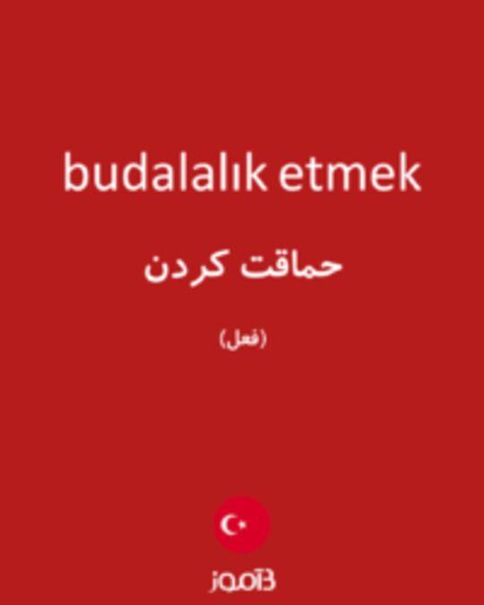  تصویر budalalık etmek - دیکشنری انگلیسی بیاموز