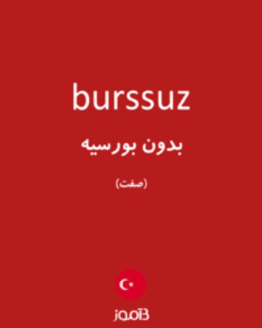  تصویر burssuz - دیکشنری انگلیسی بیاموز