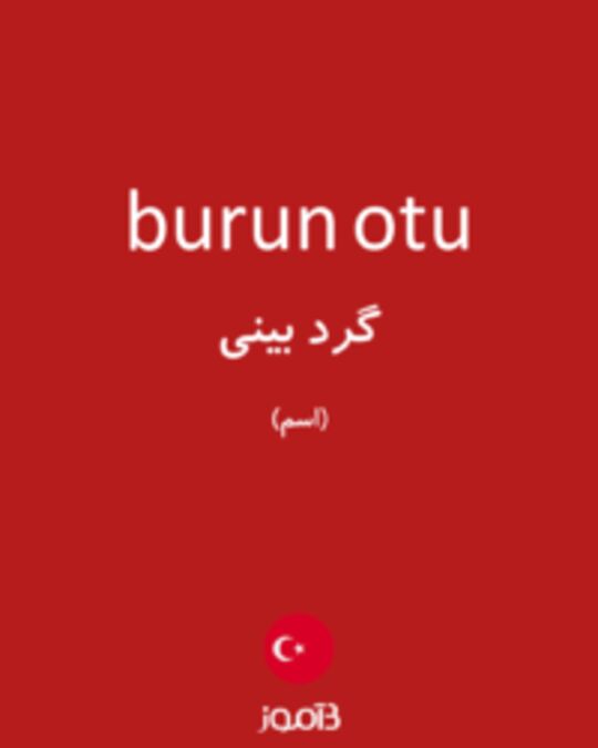  تصویر burun otu - دیکشنری انگلیسی بیاموز