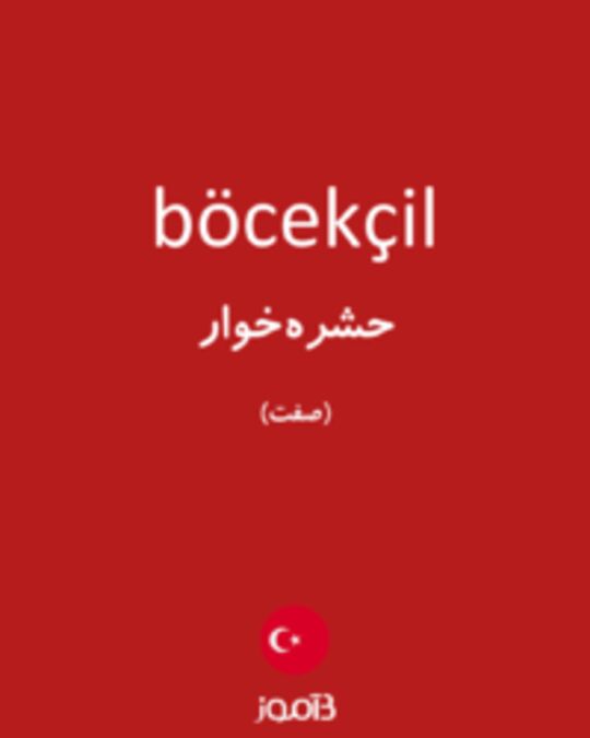  تصویر böcekçil - دیکشنری انگلیسی بیاموز