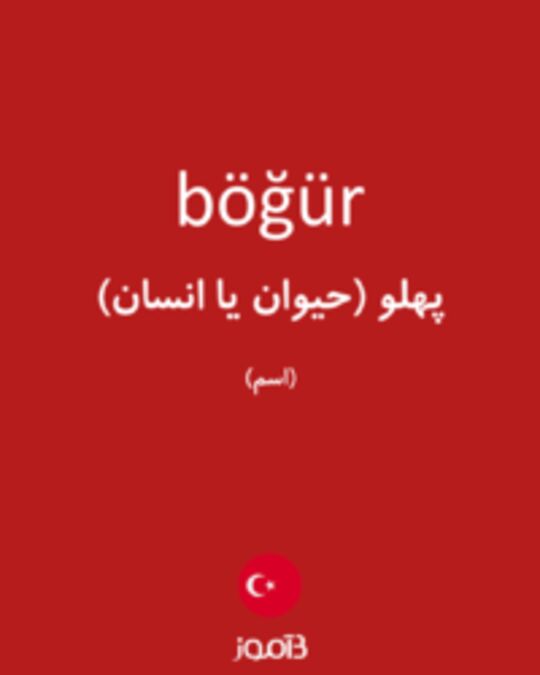  تصویر böğür - دیکشنری انگلیسی بیاموز