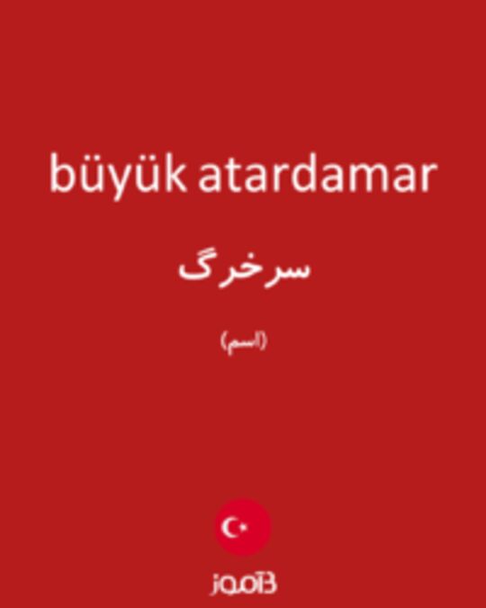  تصویر büyük atardamar - دیکشنری انگلیسی بیاموز