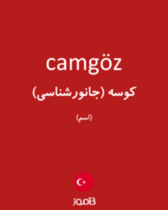  تصویر camgöz - دیکشنری انگلیسی بیاموز