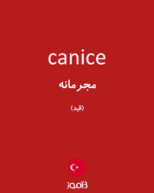  تصویر canice - دیکشنری انگلیسی بیاموز