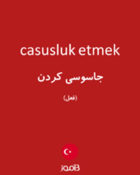  تصویر casusluk etmek - دیکشنری انگلیسی بیاموز