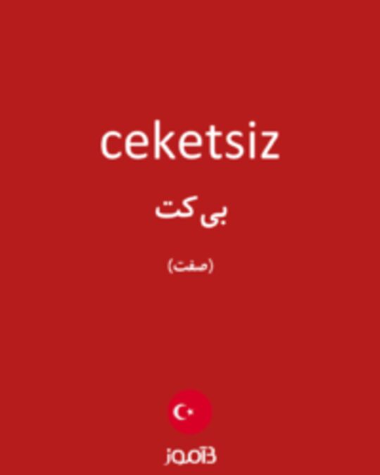  تصویر ceketsiz - دیکشنری انگلیسی بیاموز