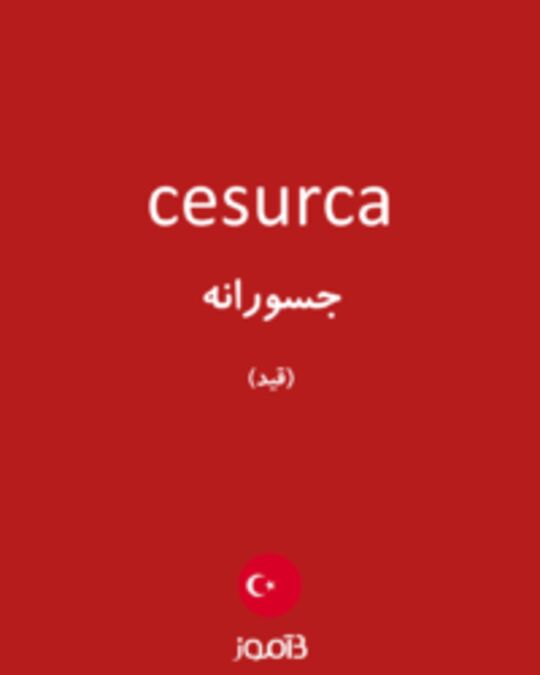  تصویر cesurca - دیکشنری انگلیسی بیاموز