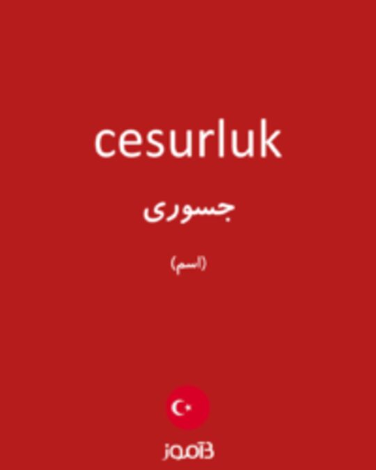  تصویر cesurluk - دیکشنری انگلیسی بیاموز