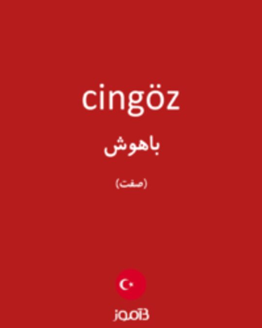  تصویر cingöz - دیکشنری انگلیسی بیاموز