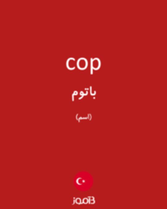  تصویر cop - دیکشنری انگلیسی بیاموز