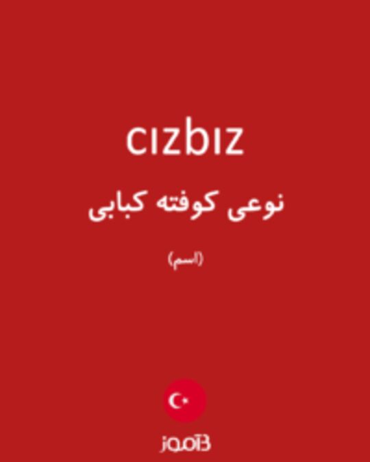  تصویر cızbız - دیکشنری انگلیسی بیاموز