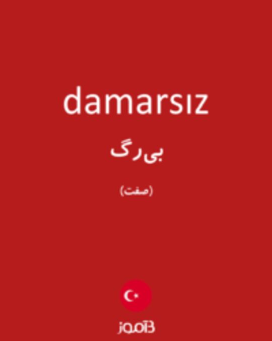  تصویر damarsız - دیکشنری انگلیسی بیاموز