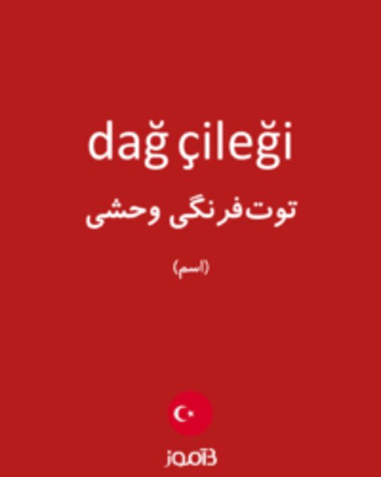  تصویر dağ çileği - دیکشنری انگلیسی بیاموز