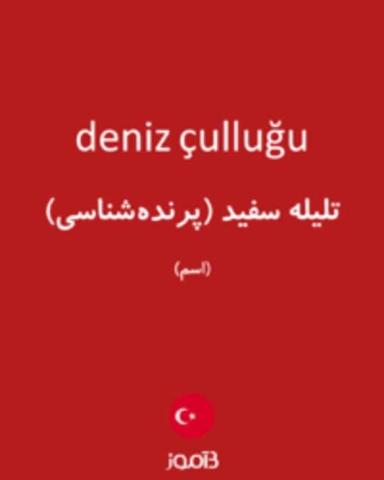  تصویر deniz çulluğu - دیکشنری انگلیسی بیاموز