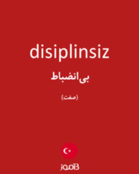  تصویر disiplinsiz - دیکشنری انگلیسی بیاموز