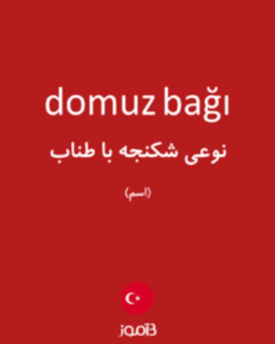  تصویر domuz bağı - دیکشنری انگلیسی بیاموز