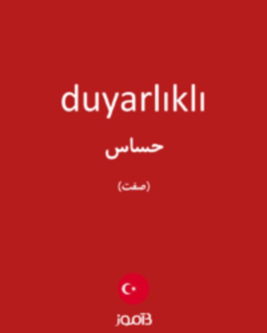  تصویر duyarlıklı - دیکشنری انگلیسی بیاموز