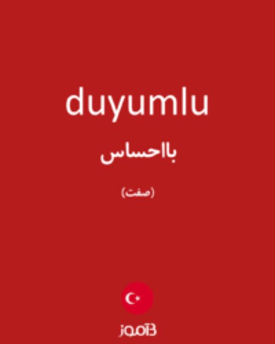  تصویر duyumlu - دیکشنری انگلیسی بیاموز