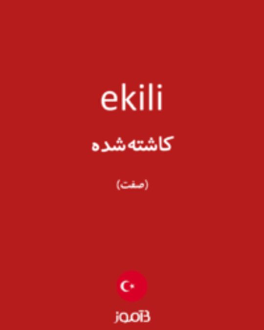  تصویر ekili - دیکشنری انگلیسی بیاموز