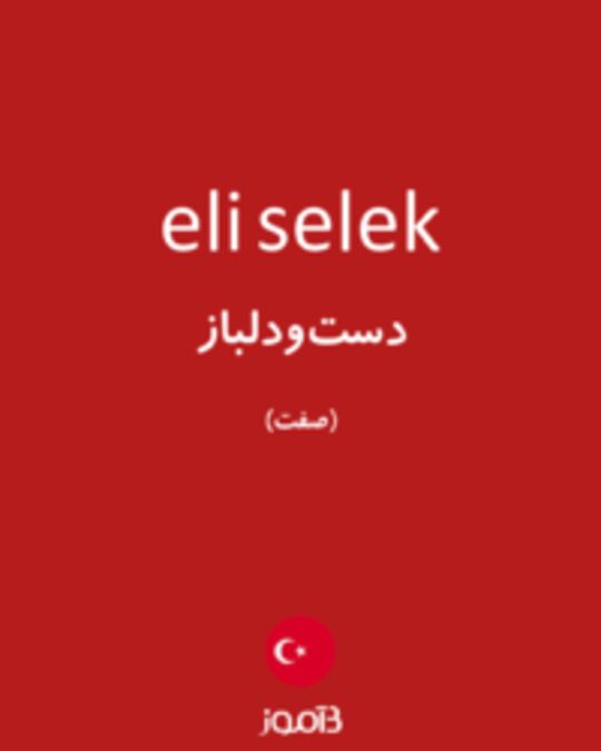  تصویر eli selek - دیکشنری انگلیسی بیاموز