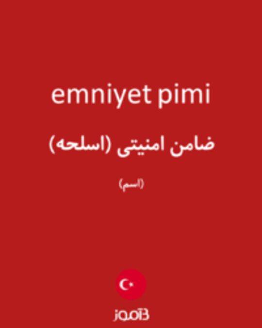  تصویر emniyet pimi - دیکشنری انگلیسی بیاموز