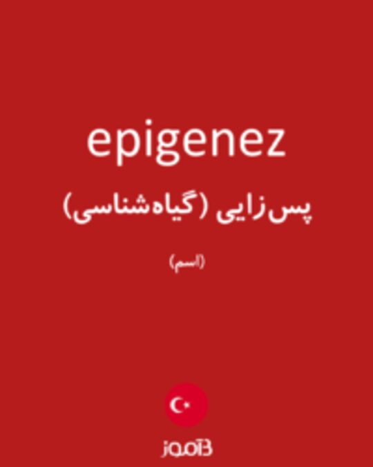  تصویر epigenez - دیکشنری انگلیسی بیاموز