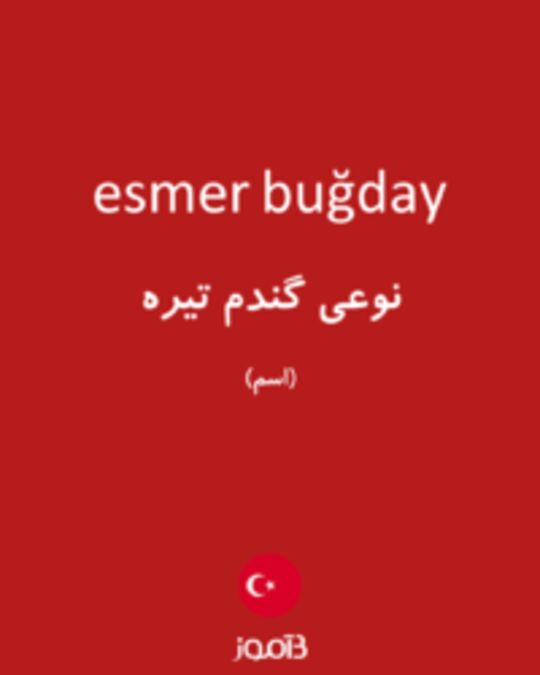  تصویر esmer buğday - دیکشنری انگلیسی بیاموز