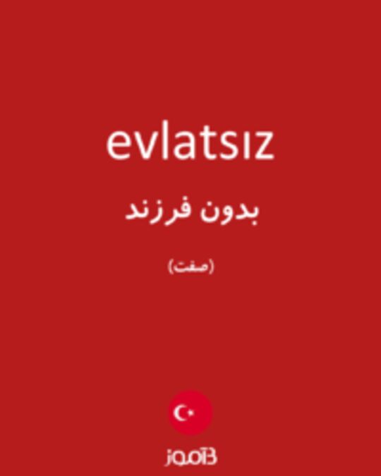  تصویر evlatsız - دیکشنری انگلیسی بیاموز