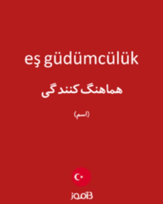  تصویر eş güdümcülük - دیکشنری انگلیسی بیاموز