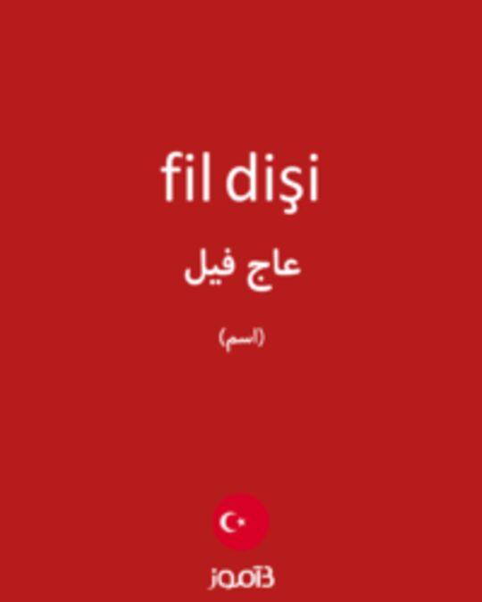  تصویر fil dişi - دیکشنری انگلیسی بیاموز