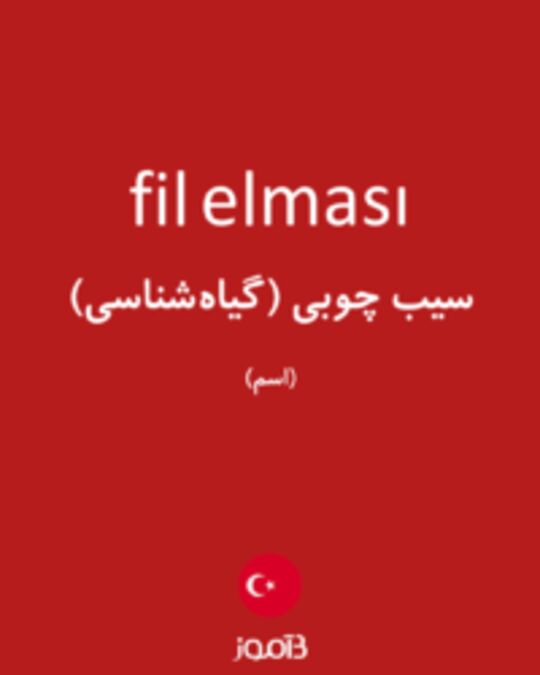  تصویر fil elması - دیکشنری انگلیسی بیاموز