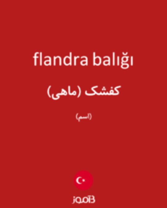  تصویر flandra balığı - دیکشنری انگلیسی بیاموز